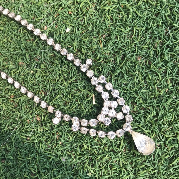 Vintage Rhinestone Short Necklace Beautiful - Picture 15 of 15